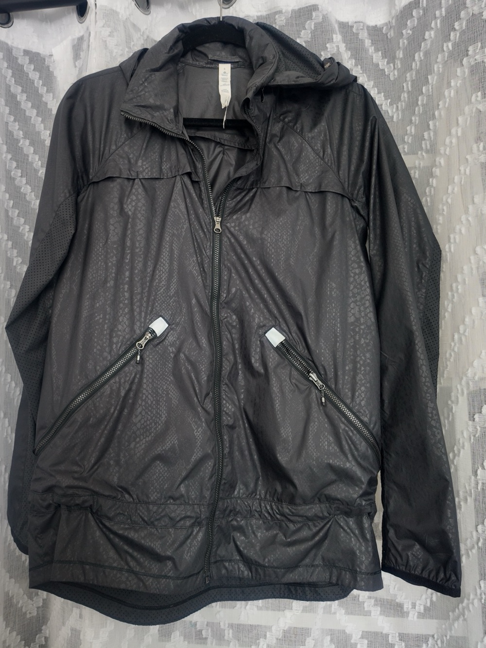 Lululemon Miss Misty Jacket Animal Swirl Embossed Black Size 6